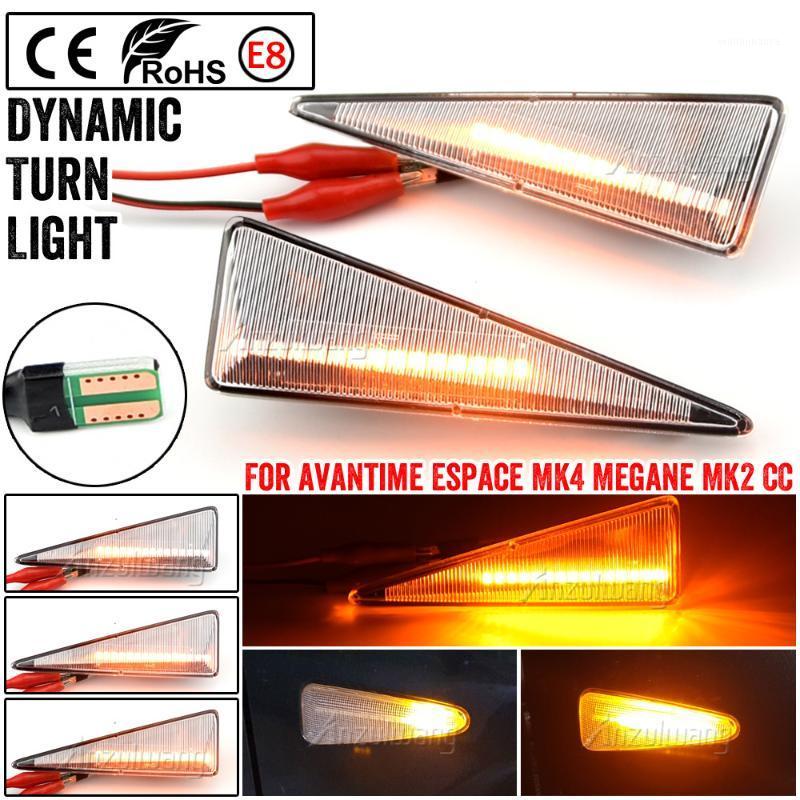 

Emergency Lights 2pieces Led Dynamic Side Marker Turn Signal Light For Megane 2 CC Espace 4 Scenic Wind Avantime Thalia