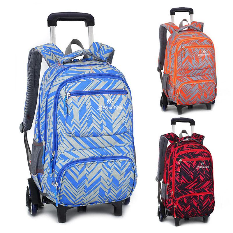

Travel luggage Multifunctional school bag students rolling suitcase kids wheeled backpack Climb the stairs On wheels backpack, 2 wheels