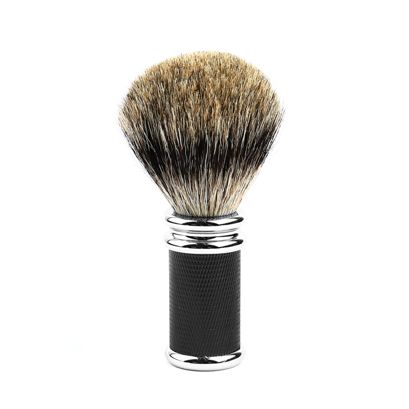 

Pure Badger Hair Shaving Brush Zinc Alloy Net Handle Moustach Men Beard Brushes