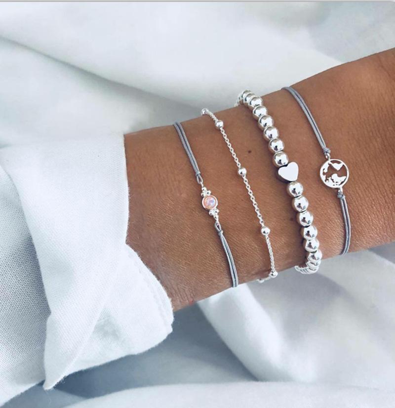 

Charm Bracelets Retro Boho Bracelet Set Jewelry Pulseras Gadgets Gift For Men Women Bijoux Accessories Luxury Snake Chain Metal