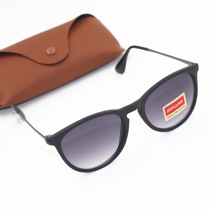 

1pcs Fashion Round Sunglasses Eyewear Sun Glasses Designer Brand Black Metal Frame Dark 50mm Glass Lenses For Mens Womens Better, White;black