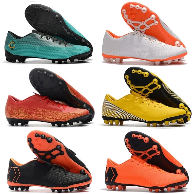

2019 mens soccer shoes Mercurial Superfly 12 Academy CR7 AG-R outdoor soccer cleats chaussures de football boots size 39-46 cheap, As photo 8