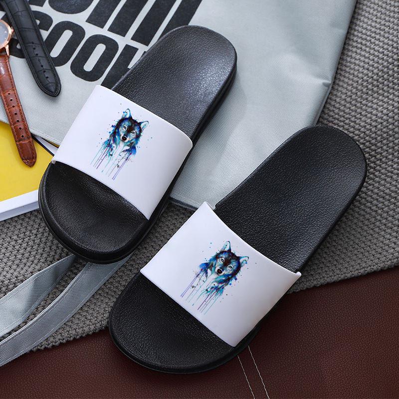 

Slippers Dog Harajuku Print Lady Slipper 2021 Women Leisure Flat Shoes Female Summer Beach For, 1437