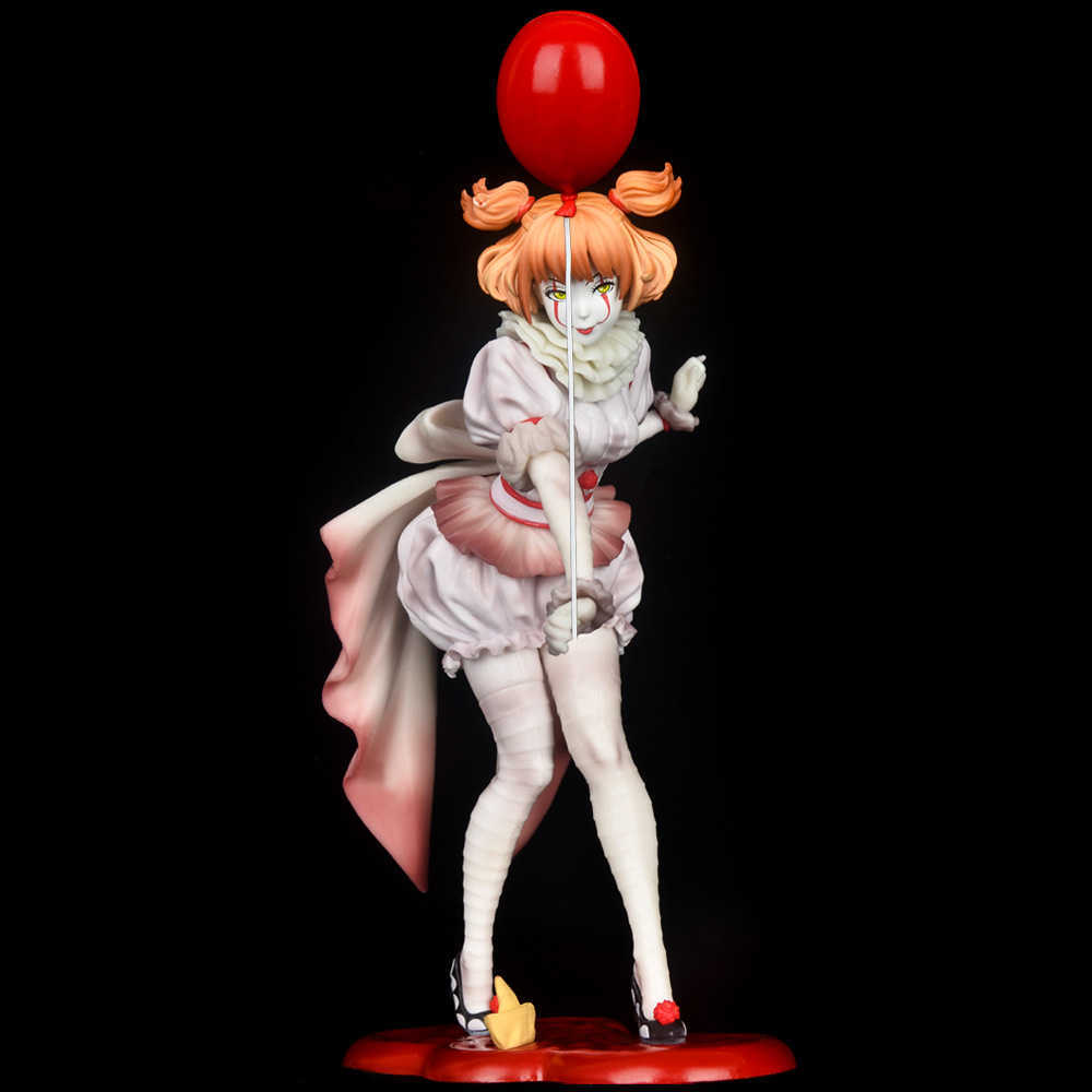 

Anime Figure HORROR Bishoujo IT Pennywise 1/7 Scale PVC Action Figure Collection Model Toys Doll Gift Q0722, Without box