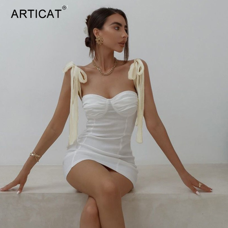 

spaghetti strap backless elegant party dresses women ruched bandage black bodycon vestidos summer streetwear femmehigh quality, Black;gray