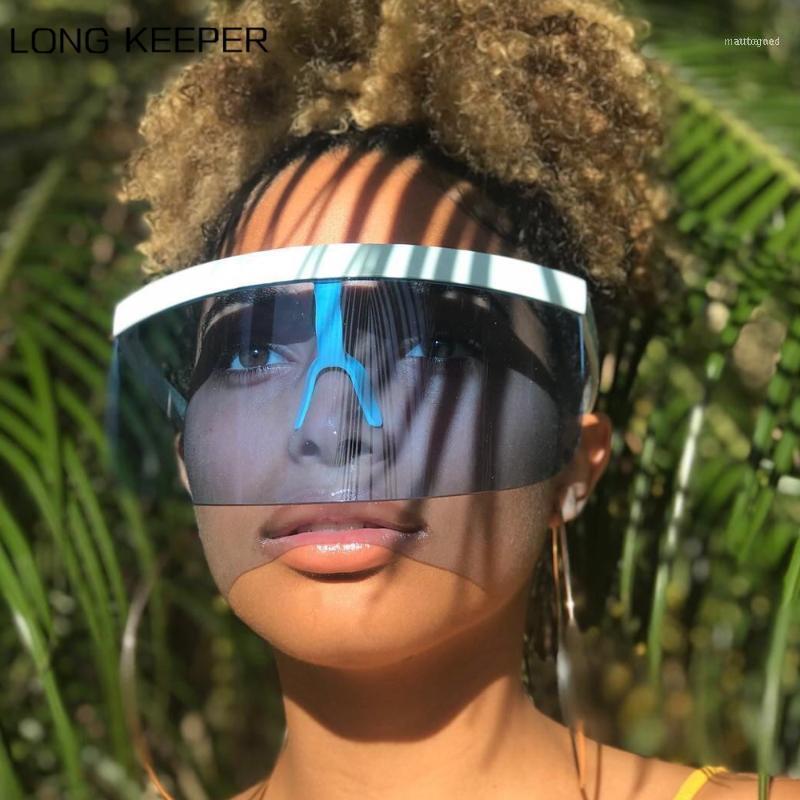 

Sunglasses Oversized Visor Shield Women Men Brand Designer Hood Eyeglasses Big Flat Top Mask Sun Glasses Windproof Goggles UV4001