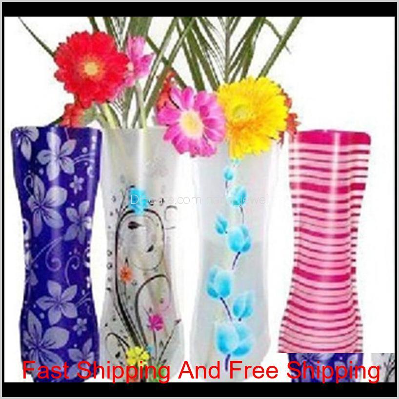 

Hot Pvc Foldable Vases Collapsible Water Bag Plastic Wedding Party Vases Home Ornaments Decoration Tablletop Vase 27*12Cm Hh7-1075 Rfg Vugsz