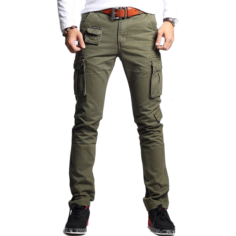 

2021 New Men Fashion Slim Regualr Straight Fit Cotton Multi Color Camouflage Green Yellow V7a1p015 Xgtp, Black