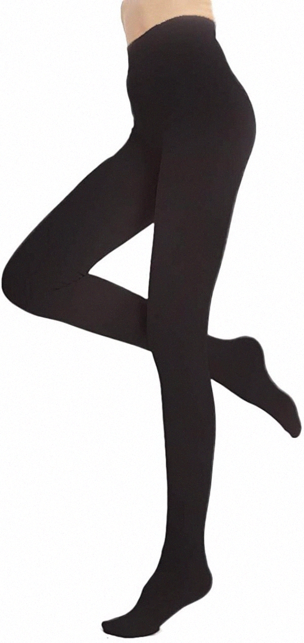 

Women's Fleece Socks & Hosiery Lined Bodysuit Thermal Pantyhose Leggings F9MV#, Black footed