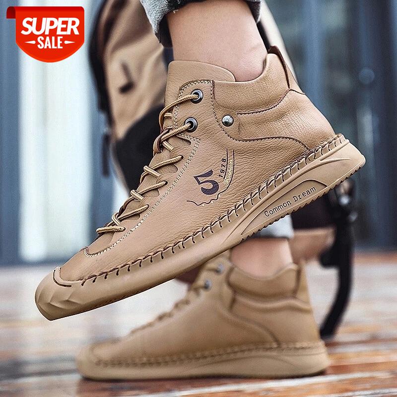 

Casual Boots Autumn Fashion Shoes Men Brand Basic Ankle Boots Men Sewing LaceUp Motorcycle Outdoor Work Soft Comfortable Zapatos #NT5B