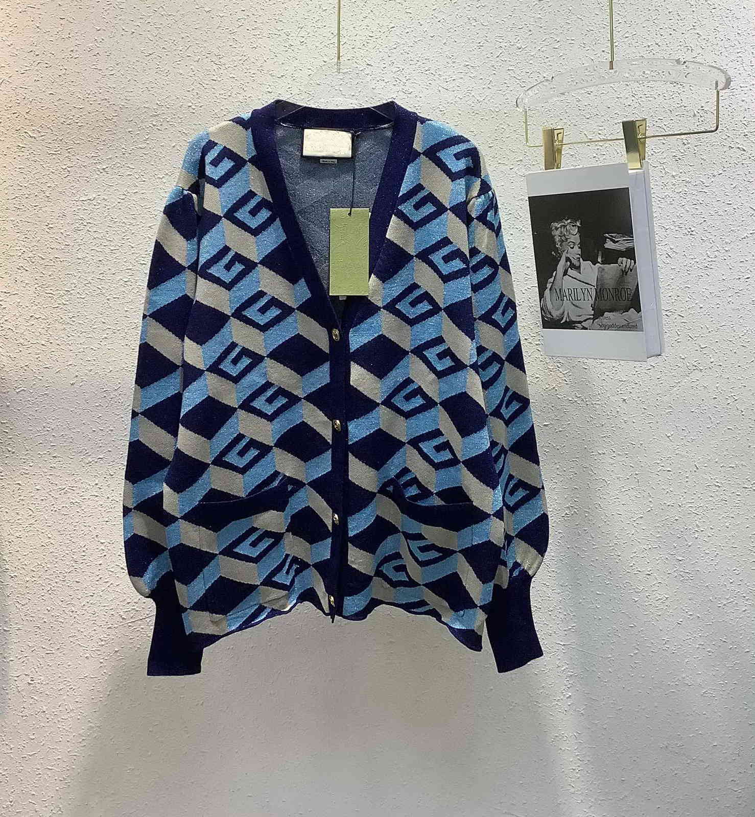 

Women's Sweaters Casual WomenS Knit Long Sleeve Cardigan Vest Summer Autumn Fashion Wear Classic Pattern Lady Tops Knitwear Ladies Sweater-0 WOOJ, 1# shoe box