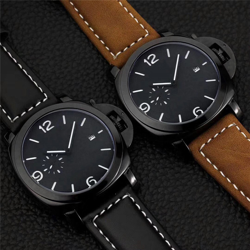 

High Quality Luxury Mens Watch Luminous Display With Calendar Men Casual Military Watches Leather Strap Wristwatches montre homme