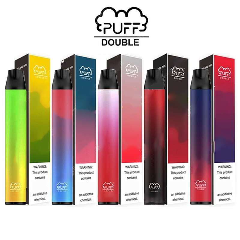 

puff double disposable puff bar double dual 1000+1000puffs 6ml 900mah capacity battery 5 colors selectable deliveried 3-7days CIGWELL