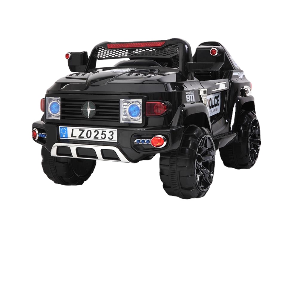 

2.4G Remote Control Electric Car Off-Road Police Car Double Drive 35W*2 Battery 12V7AH*1 Kids Ride On Car Toys
