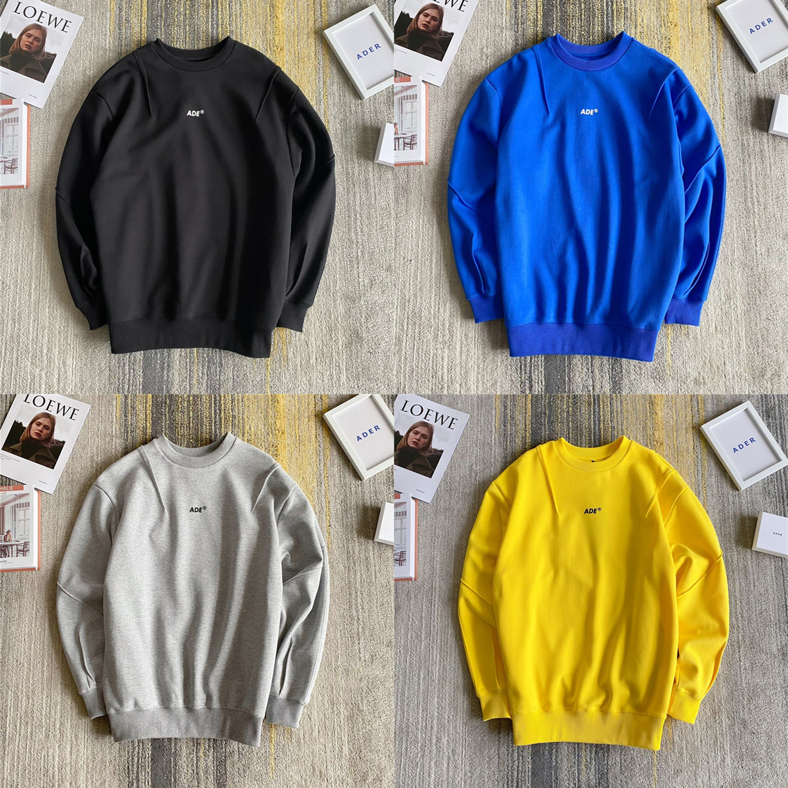 

2021 New Ader Error Ade Sweatshirt Men Women Irregular Stitches Adererror Hoodies Thick Fabric Inside Tag Label 4bt0