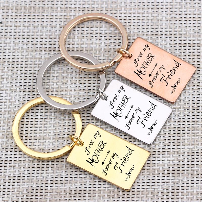 

Keychains "First My Mother Forever Friend"To Mom Women Gift Key Chain For Mother'S Day Birthday Family Keyring 3 Colors Fashion Jewelry