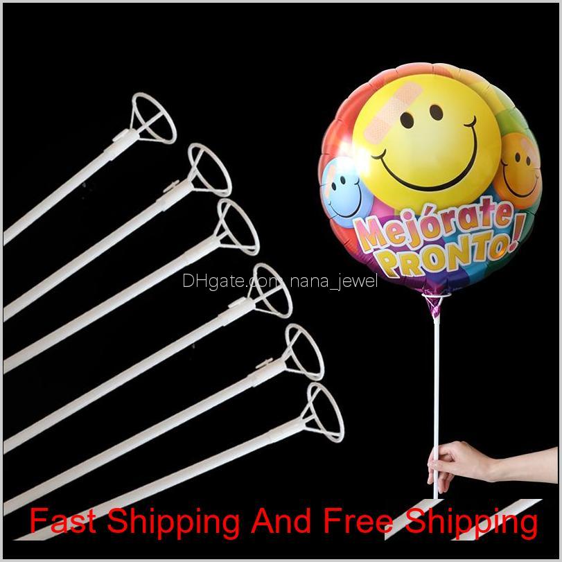 

50Pcs/Lot 40Cm Foil Balloon White Pvc Rods For Balloons Holder Sticks With Cup Party Decoration Accessories 1027 Tb1Aa W8Klv