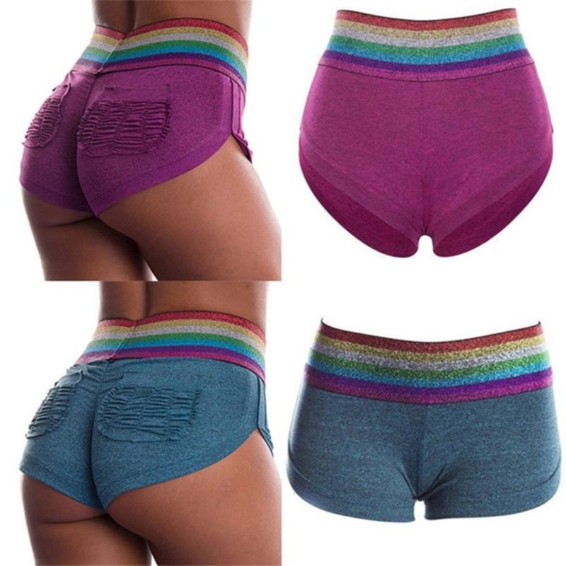 

Sports Yoga Seamless Shorts Women Push Up High Waist Fitness Shorts Female Slim Workout Short Pants Dropship 2021, Purple