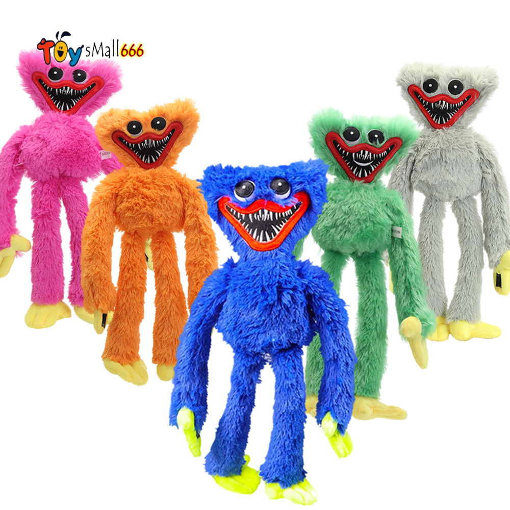 

40cm Huggy Wuggy From Poppy Playtime Plush Toy Stuffed Soft Animals Toys Cute Cartoon Game Dolls Kids Birthday Christmas Gifts, As pic