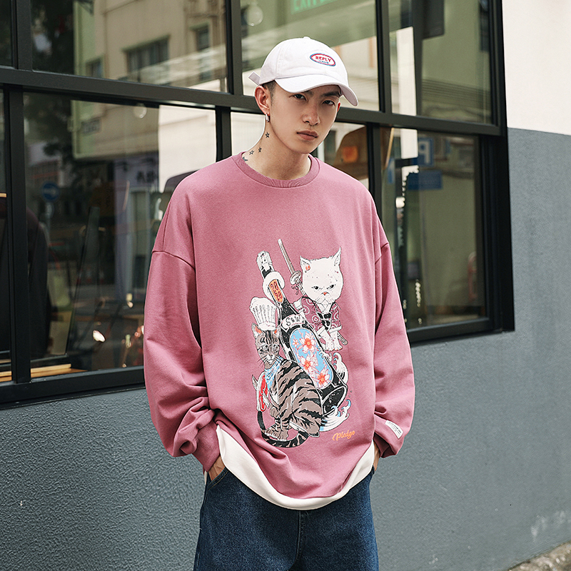 

2021 New Men's Fashion Pullover Leisure Cartoon Printing High-quality Hoodies Loose Coats Cotton Clothing Casual Sweatshirts M-2xl Ka0w, 007dinosaur