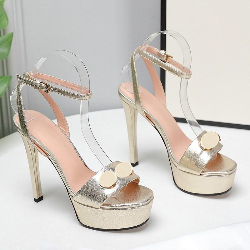 

2021summer Stiletto women sandals Super High heels soft Leather shoes platform heel Buckle Ankle Strap Latex Adhesive womens shoe, Nude
