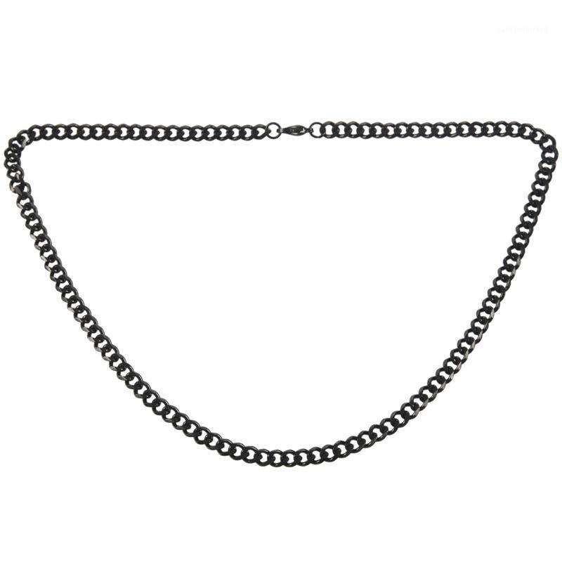 

Chains Men's Chain Necklace, Stainless Steel Black - Width 5 Mm Length 50 Cm