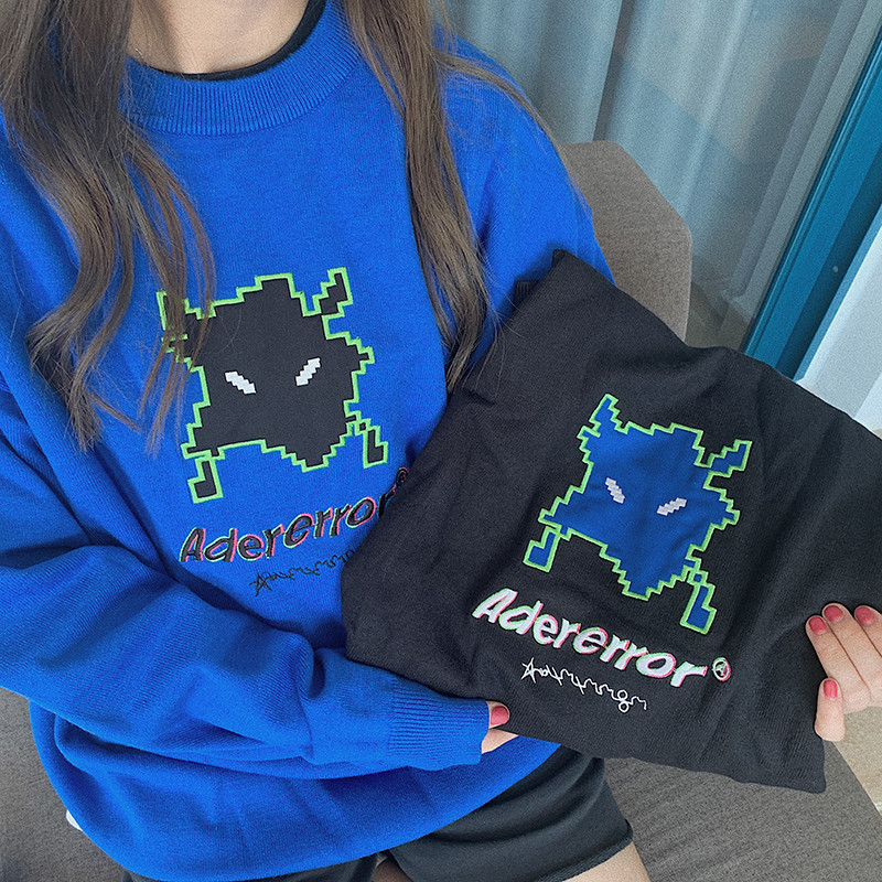 

2021 New Adererror Vader Sweatshirts Men Women Embroidery Z-stitch Error Hoodies Korean Casual Ader Hoodie W6pe
