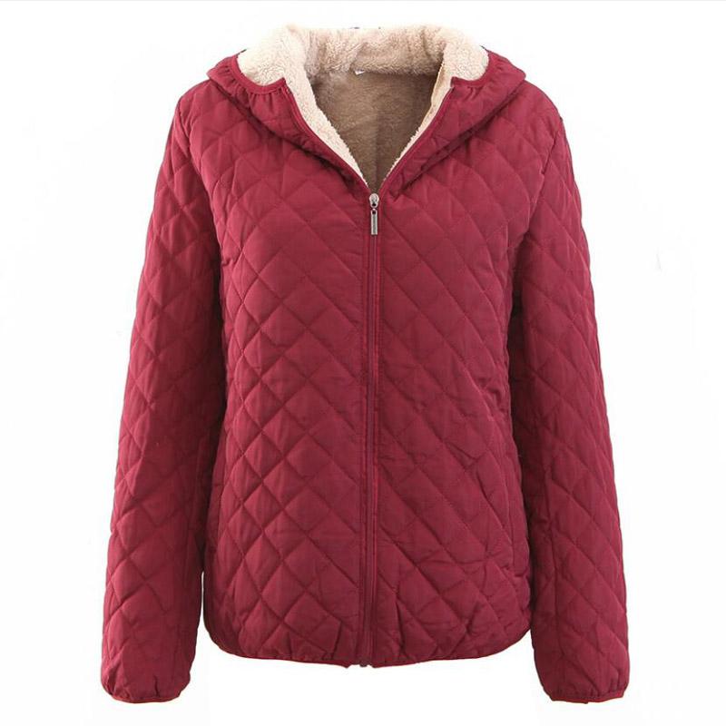 

Nefeilike 2021 Spring 10 Color Women Basic Jackets Coat Female Zipper Fleece Women Cloths Loose Parkas Plus Size Quality Parkas, Burgundy