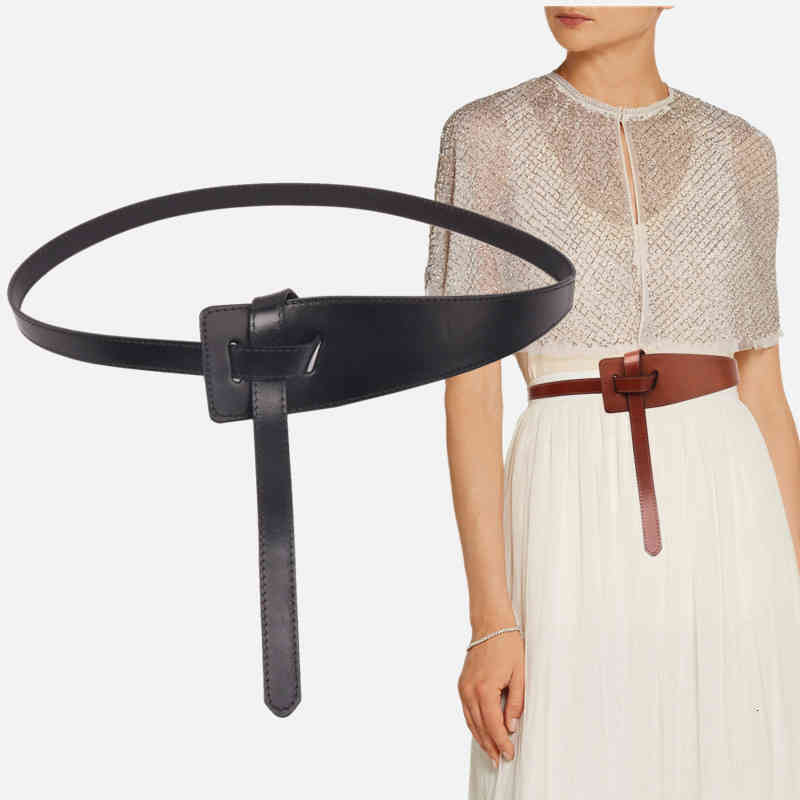 Manteau, costume, ceinture, décoration nouée pour femmes, robe d'été, largeur de taille, couche de tête mince, joint en cuir