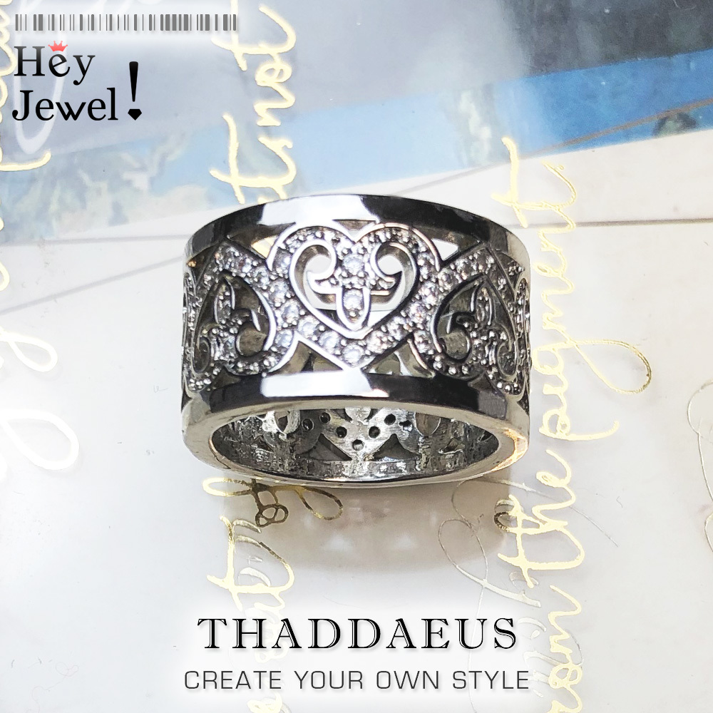 

Arabesque Hearts Band Ring,Europe Style Glam Fashion Good Jewerly For Women, New Gift In 925 Sterling Silver,Super Deals 210312