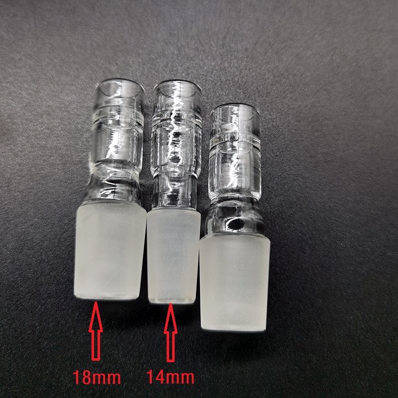 

Glass Adapter Currency Vaporizer Aroma Hookah Accessory Clear Tube 14mm 18mm 2Models For Pinnacle Pro Vaporizers Or Hookahs Water Bubbler Bongs