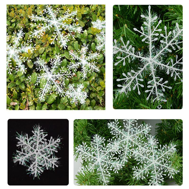 

Christmas Decorations 15PCS Flake PVC 6/811/15/18/22cm Ornament