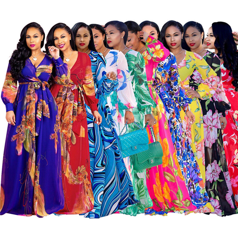

Women sexy dresses 2XL maxi bandage long sleeve plain bodycon night club Summer clothing solid color fashion skinny dresses DHL 4614, Mix color