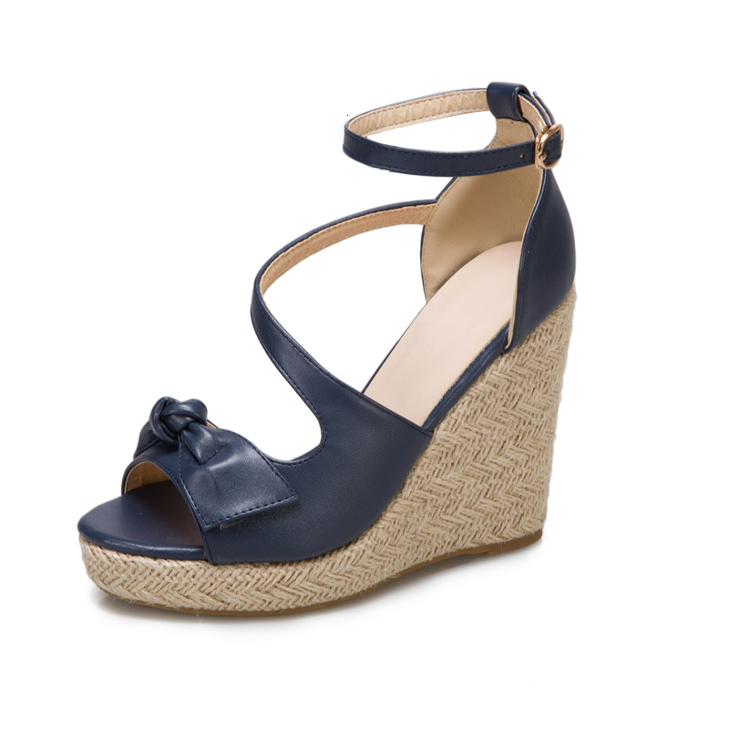 

Sandals Female sandals summer with thick soles wedges big sexy casual fashion high heels open fingers women's shoes QX20, 1# shoe box