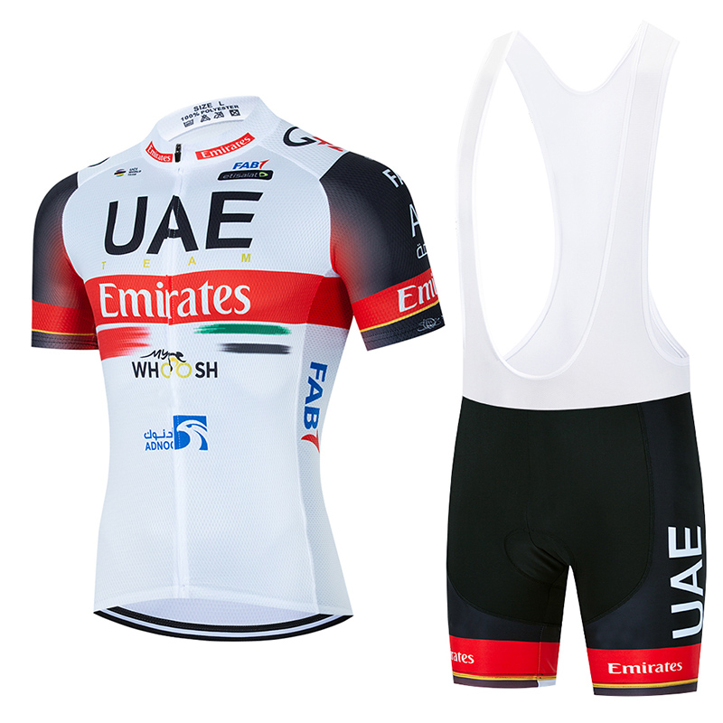 

2022 UAE Cycling Team Jersey 20D Bike Shorts Set Ropa Ciclismo MenS MTB Summer Pro Bicycling Maillot Bottom Clothing, Black