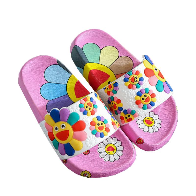 

Slipper Fashion Children's Slippers Girls Summer Cute Flowers Little Princess Home Indoor Baby Sandals And, 07
