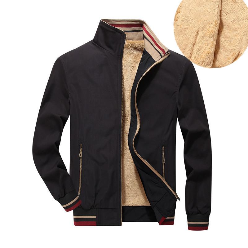 

Men's Jackets Jacket Men Winter Velvet Thick Warm Coats Large Size Solid Color Casual Cotton Tops Long Sleeve Wool Liner Cashmere, 03