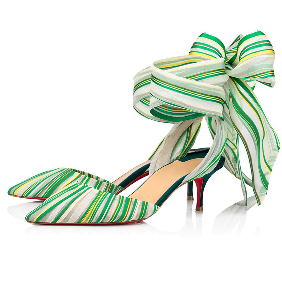 

[Original With Box] Luxury Red Bottom Pumps Sandals Kate Sling Noor 55 mm Designer Women High Heels Dress Shoes Classic Evening Dress Ladies Satin Crepe Sandal EU 35-43, #2