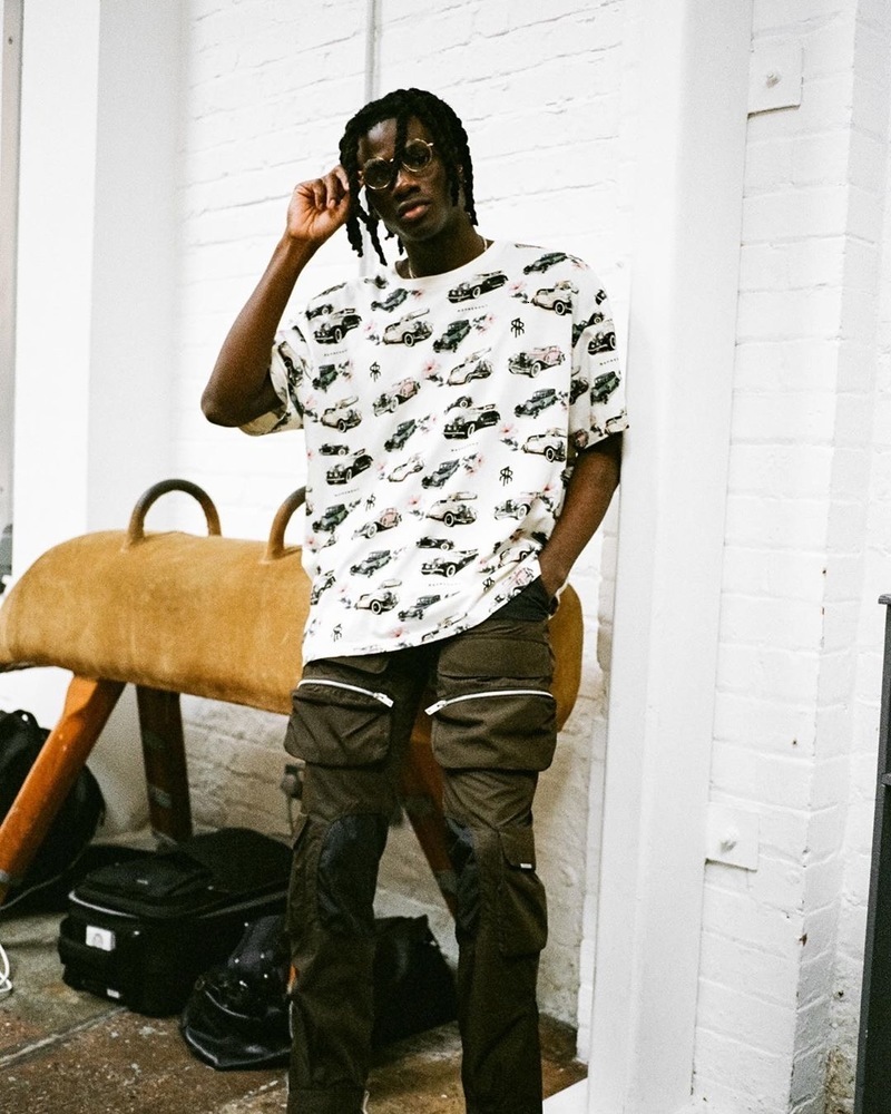 

2021 New 20ss Shirt Oversize Full Vintage Car Print Top Tees High Street Kanye West Represent t Shirts Men Women Btf0, Black1