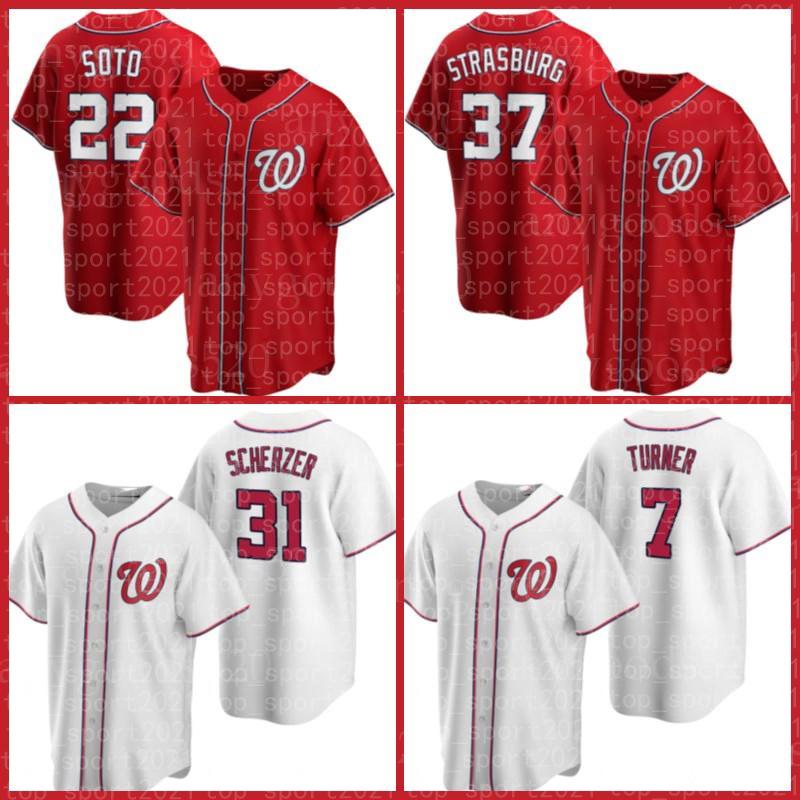 

Washington 22 Juan Soto Nationals Jerseys Baseball Max Scherzer Trea Turner Carter Kieboom Josh Bell Starlin Castro Kyle Schwarber Custom, Custom retro men jersey