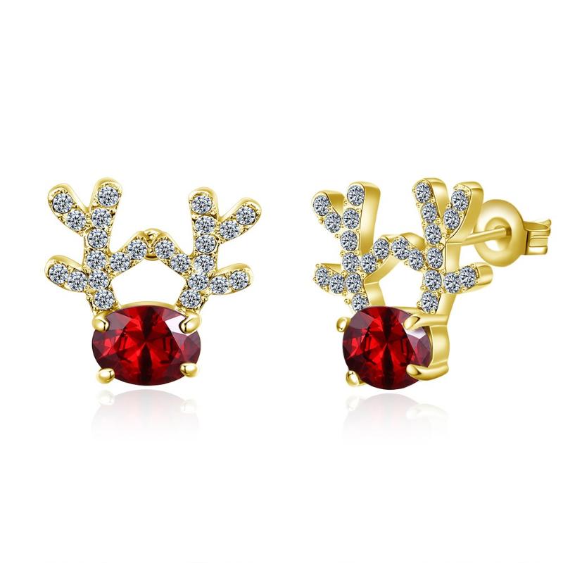 

Stud Arrival Gold Color Earrings For Women Unisex Jewelry Ear Ring Gift Low Price, Golden;silver