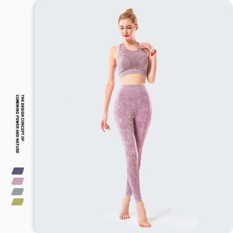 

Seamless Printed Gym Suit Women Yoga Set Sport Bra Fitness High Waist Leggings Training Crop Top Dancing Elegance Yogas Pants, Brapants green