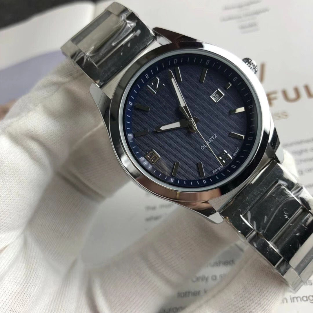 

2022 LONG classic retro success men's quartz watch display calendar gentlemen fashion accessories mixed hour dial steel strap