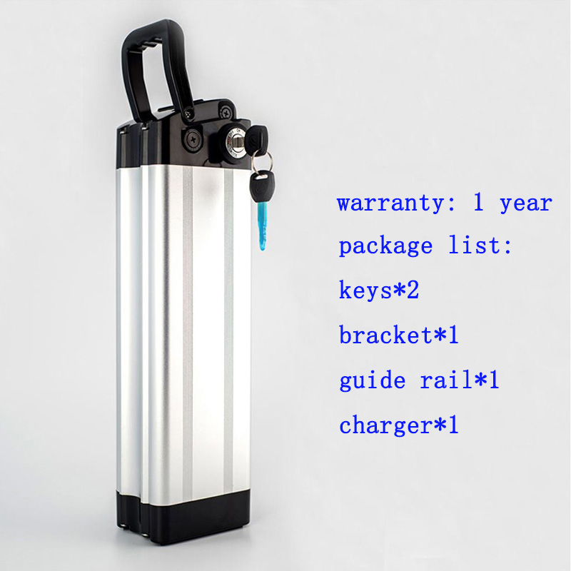 

36v 15ah ebike Battery Pack Bicycle Silver fish 36V 31470Ah LiNiMnCo Battery pack