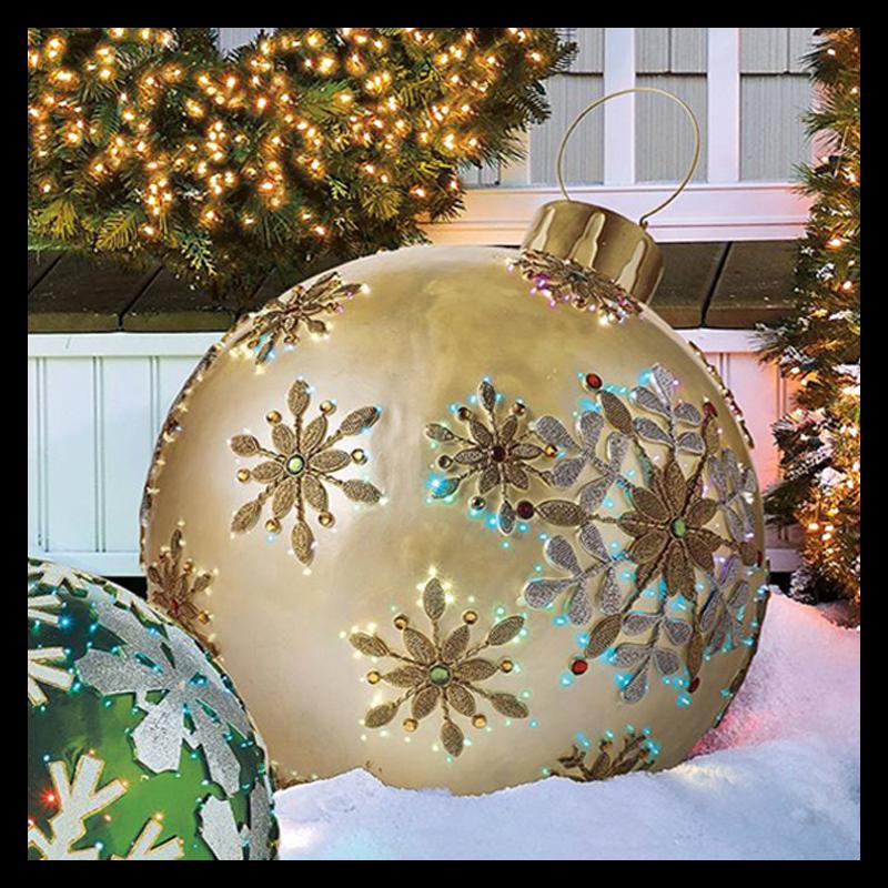 

Christmas Decorations 60cm Inflatable Decoration Ball Beach Entertainment Holiday Celebration Family