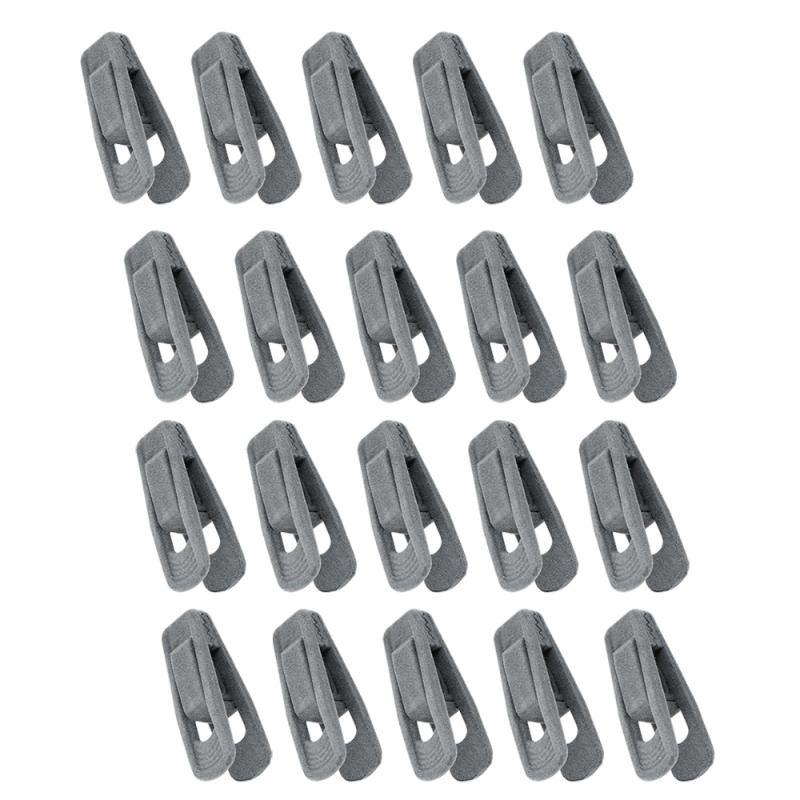 

20pcs Clip Multifunction Stockings Cloth Clip for Briefs Sock Pants (Grey