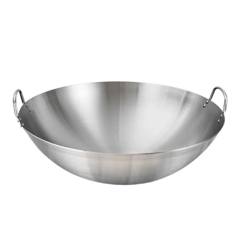 

Pans 1pc Household Frying Pan Wok Binaural Kitchen Cooking Pot