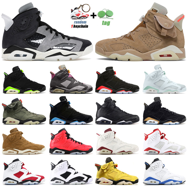 

6s Basketball Shoes Jumpman 6 Bordeaux Tifany Blue Gold Hoops Black Infrared Electric Green UNC Angry bull Flint Hare mens trainers sport sneakers
