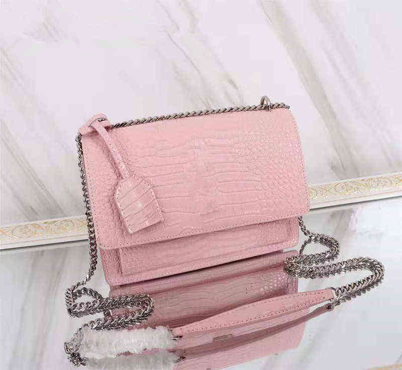

women shoulder bag purs crocodile style flap SUNSET CHAIN WALLET fashion digner crossbody bags