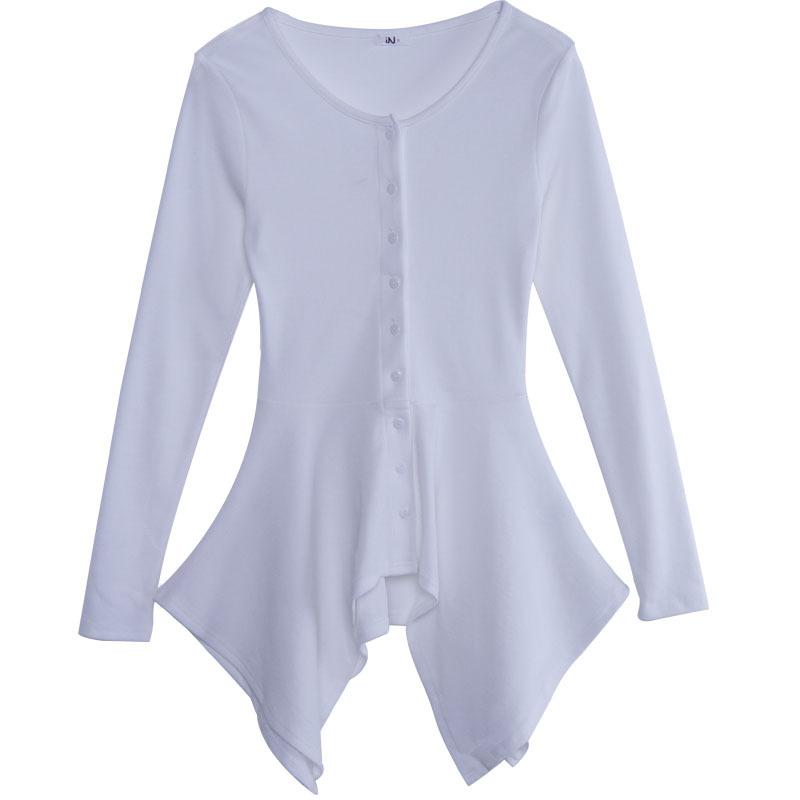 

2020 Korean edition solid color unlined upper garment female autumn and winter new 5776, White